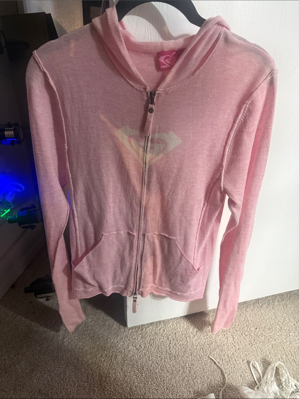 Roxy Women's Pink Zip-Up Hoodie